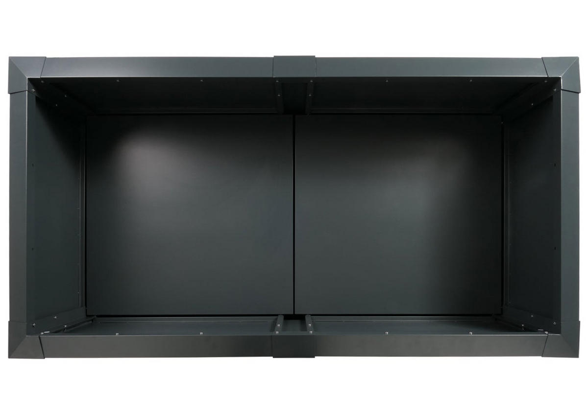 HOCHBEET Schneckenkante 78x170x90cm Anthrazit - Anthrazit, Metall (170/78/90cm) - PROREGAL