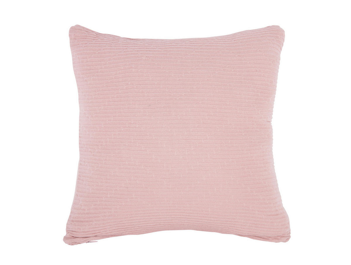 DEKOKISSEN Zigzag 45/45/15 cm - Pink, Textil (45/45cm) - Present Time