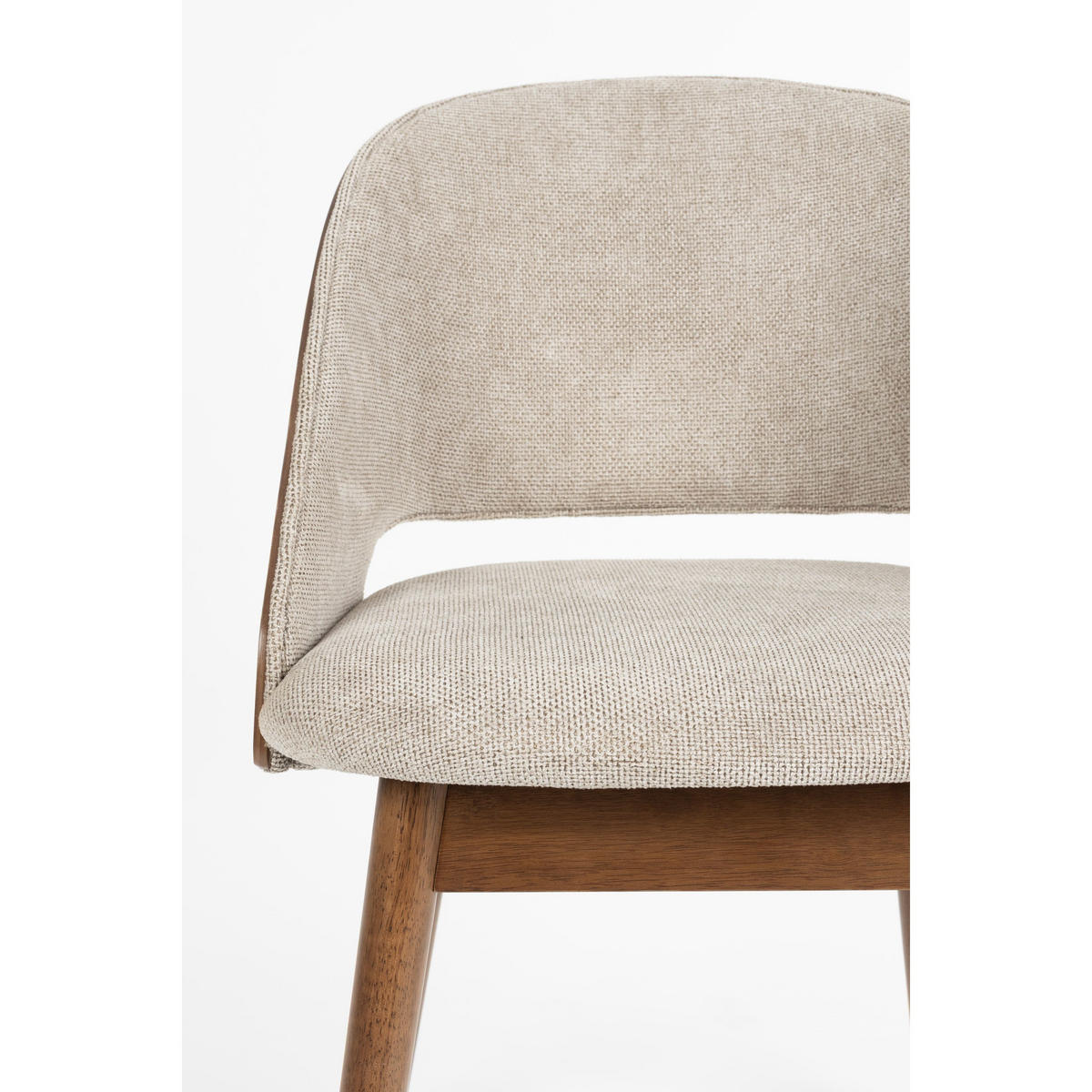 ESSZIMMERSTUHL Velore Nussbaum/ Beige - Beige, Kunststoff (49/78/58cm) - Dutchbone