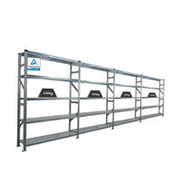 FACHBODENREGAL Proximo Stecksystem 200x600x32cm 5 Ebenen Fachlast 130 kg Beidseitig nutzbar Verzinkt - Silberfarben, Metall (600/200/32cm) - PROREGAL