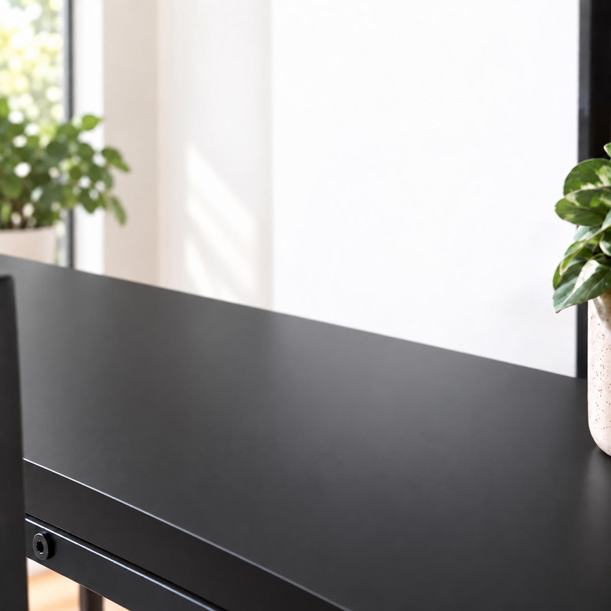 WASCHMASCHINENREGAL Schwarz Metall 3 Ablagen - Schwarz, Holzwerkstoff/Metall (66/161/40cm) - Relaxdays