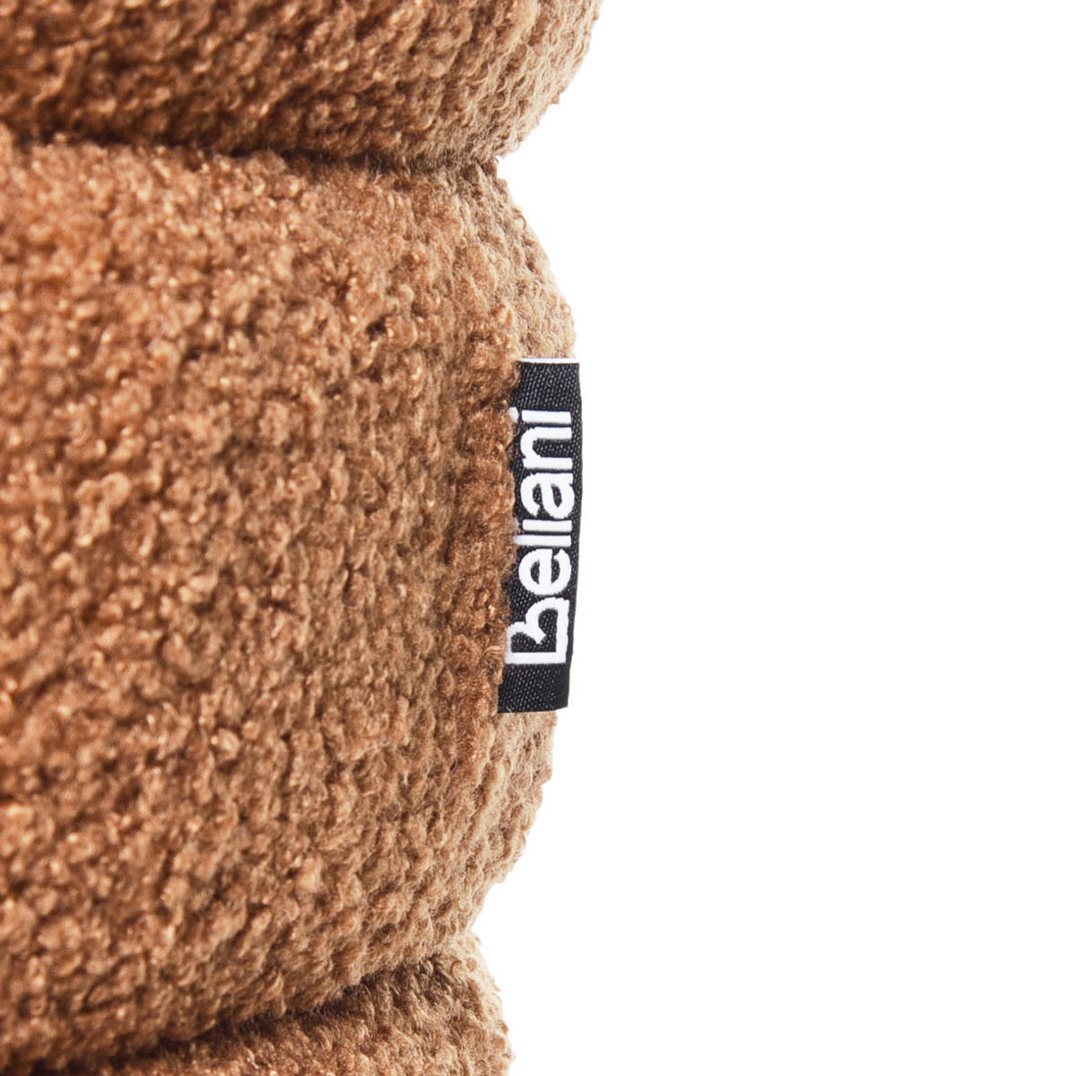 POUF Goldbraun Chilly - Braun, Textil (42/41/42cm) - Beliani