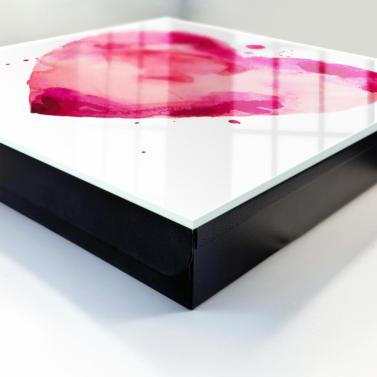 SCHLÜSSELBOX Schwarz 30x30 cm- Türöffnung nach rechts - Herz der Liebe - Pink, Metall (30/30/5cm) - TULUP