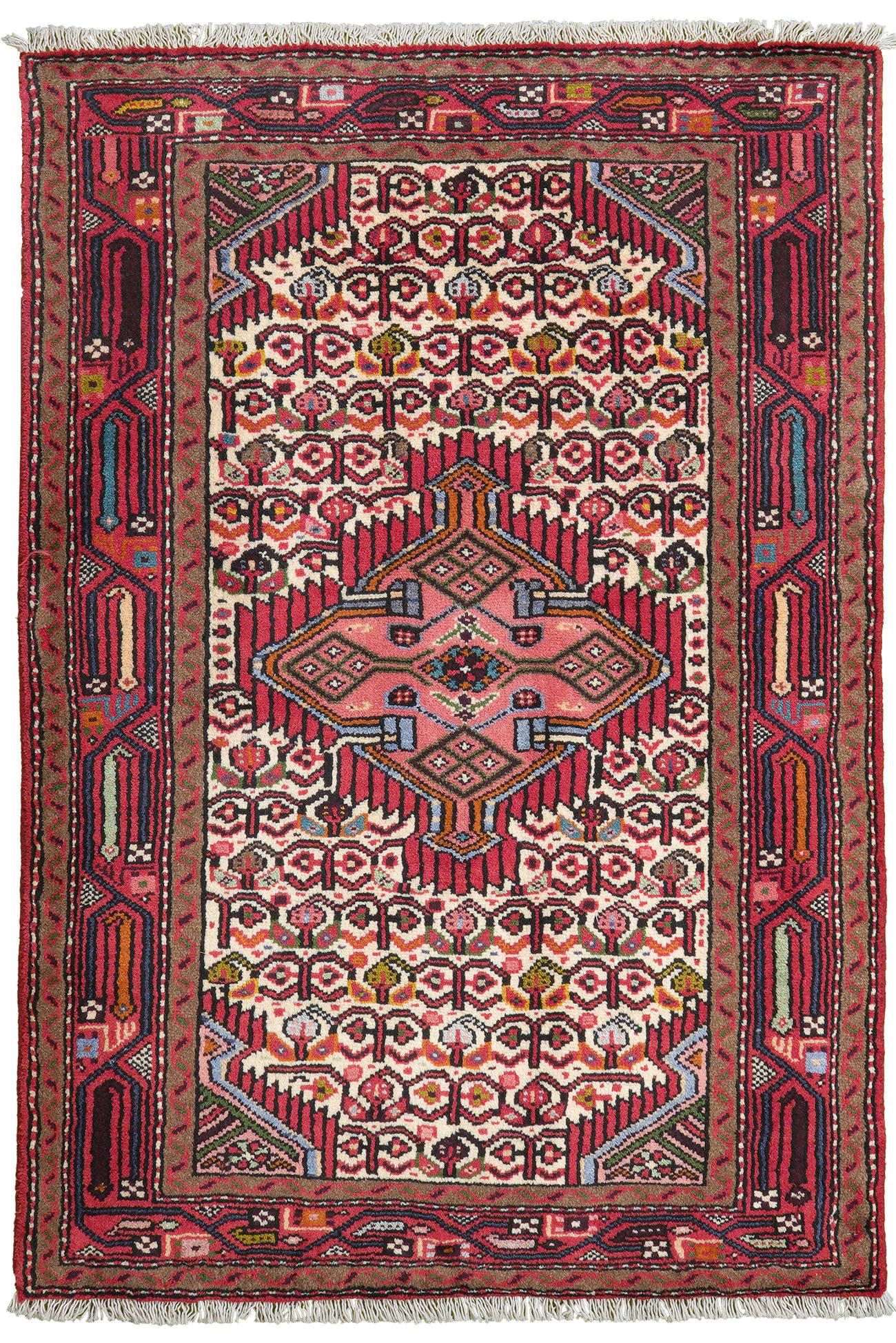 TEPPICH Assadabad Mehrfarbig 120/80 cm Schurwolle - Multicolor, Textil (80/120cm) - Looma