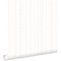 TAPETE Perlen 53 cm x 10.05 m - Weiß, Papier (53/1000cm) - ESTAhome