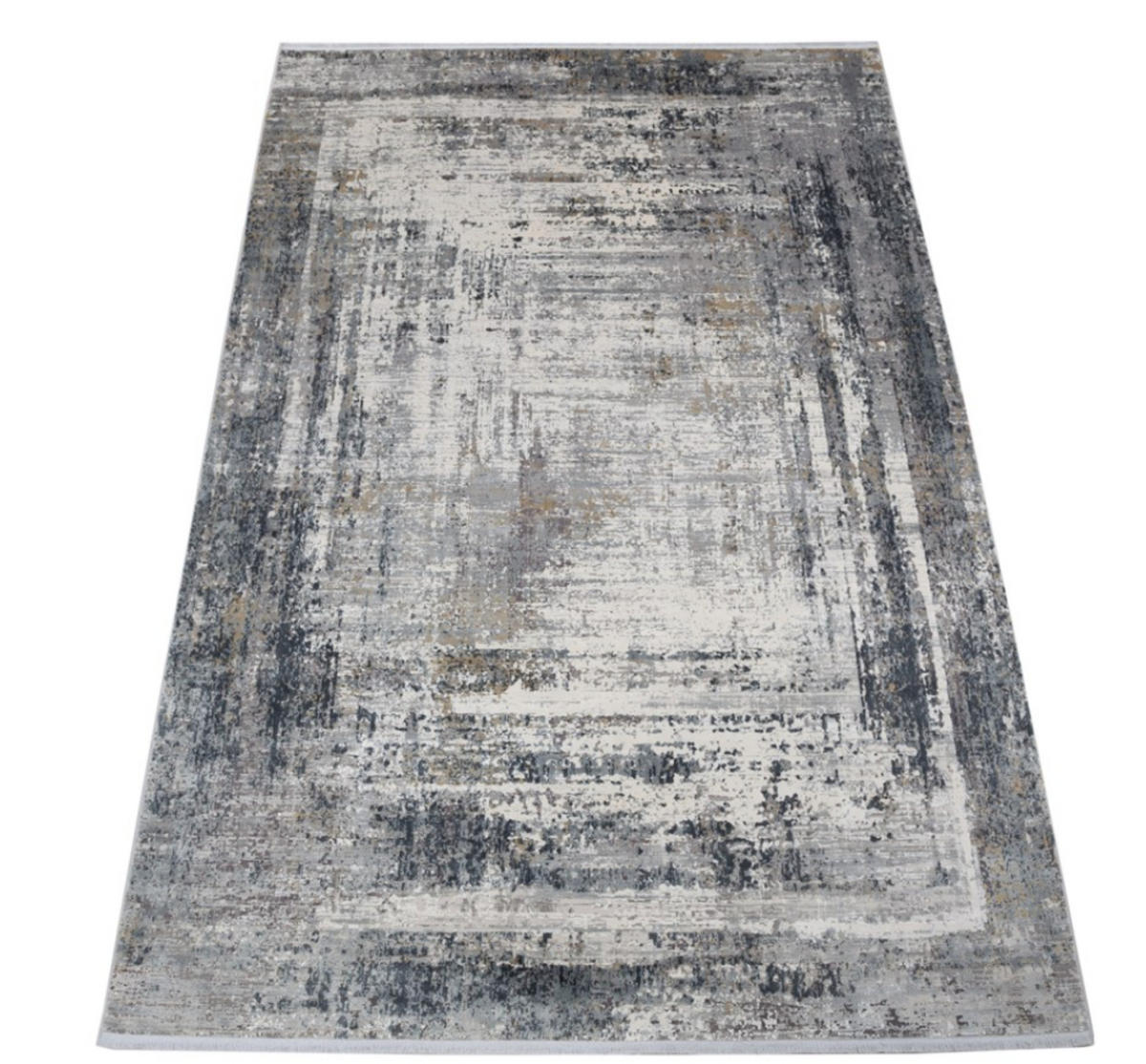 TEPPICH modern Wohn-/Schlafzimmer Viskose BRODERIE Grau 300x400 cm - Grau, Textil (300/400cm) - Novatrend