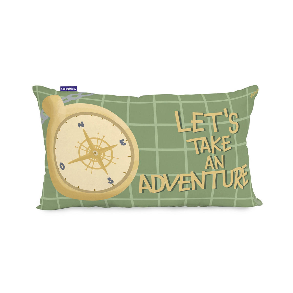 KISSENBEZUG world trip 50x30 cm mehrfarbig - Multicolor, Textil (50/30cm) - Happy Friday