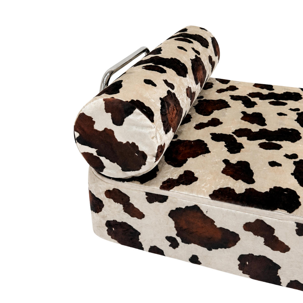 SESSEL SURB Braun-Creme Kuhmuster Stoff 80/95 cm - Braun, Textil (80/60/95cm) - SURB