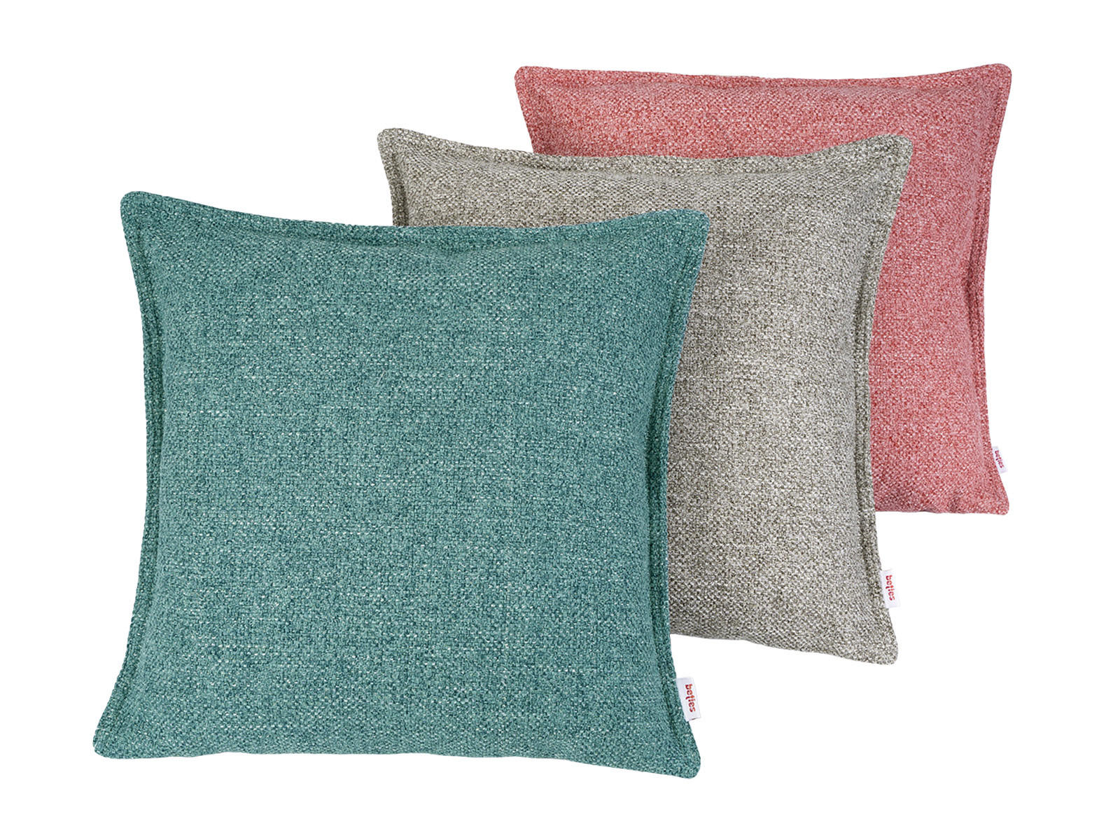 KISSENHÜLLE Bouclé steel-grau 40/40 cm - Grau, Textil (40/40cm) - beties Heimtextil