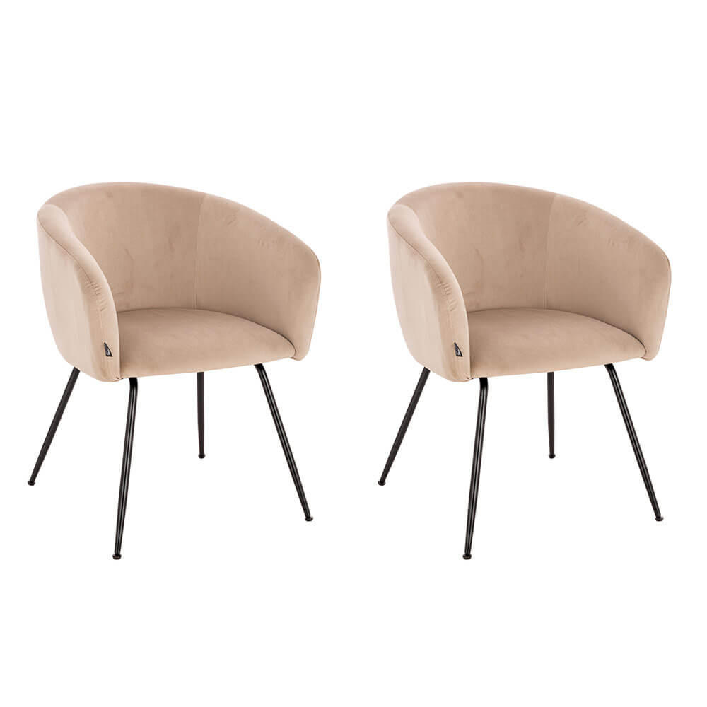 ESSZIMMERSTUHL ARIA - Menge: 2 - Beige, Kunststoff (58/75/58cm) - Home Deluxe
