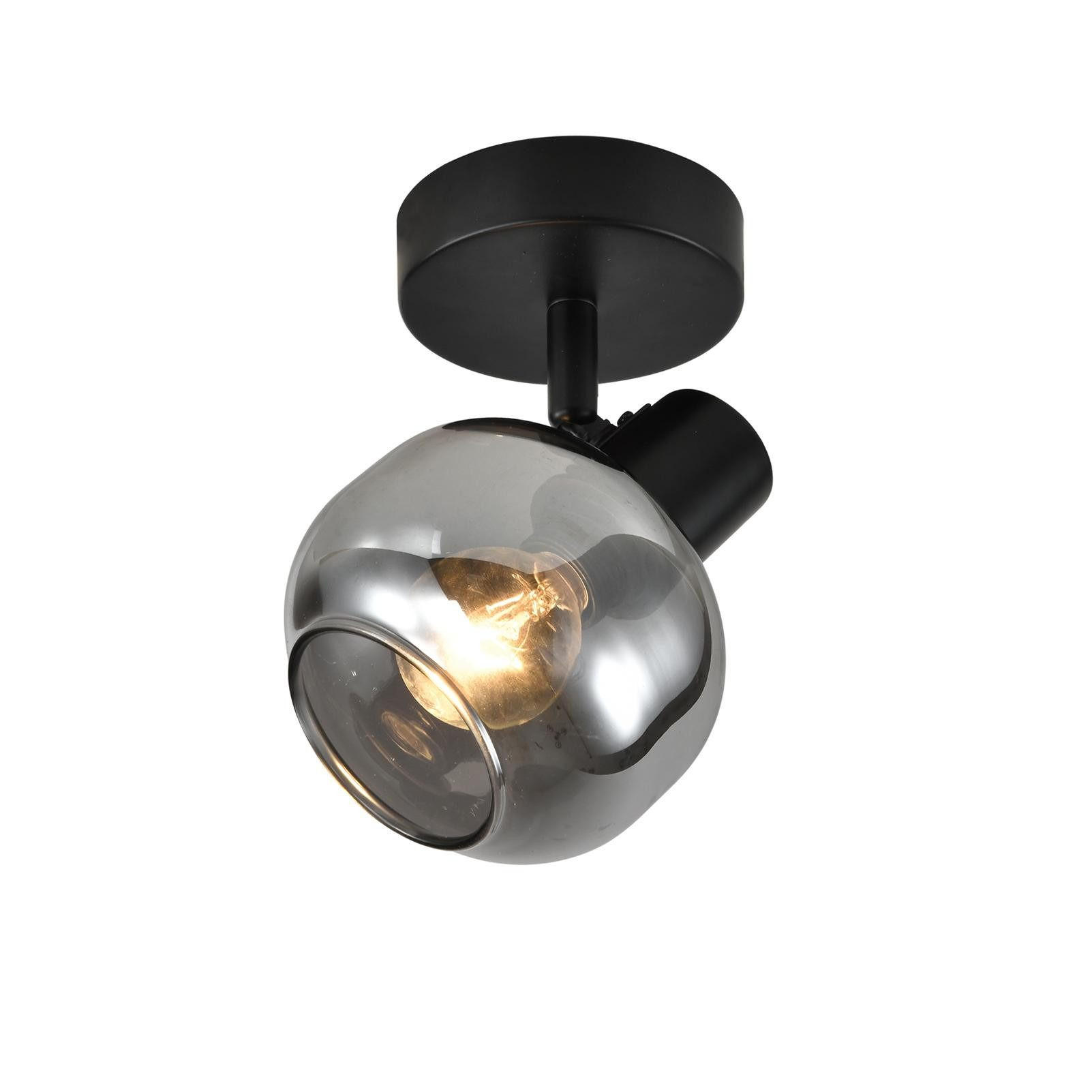 STRAHLER Cottbus 1-flammig 9/9/16.5 cm - Schwarz, Metall (9/9/16.5cm) - Nettlife