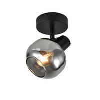 STRAHLER Cottbus 1-flammig 9/9/16.5 cm - Schwarz, Metall (9/9/16.5cm) - Nettlife