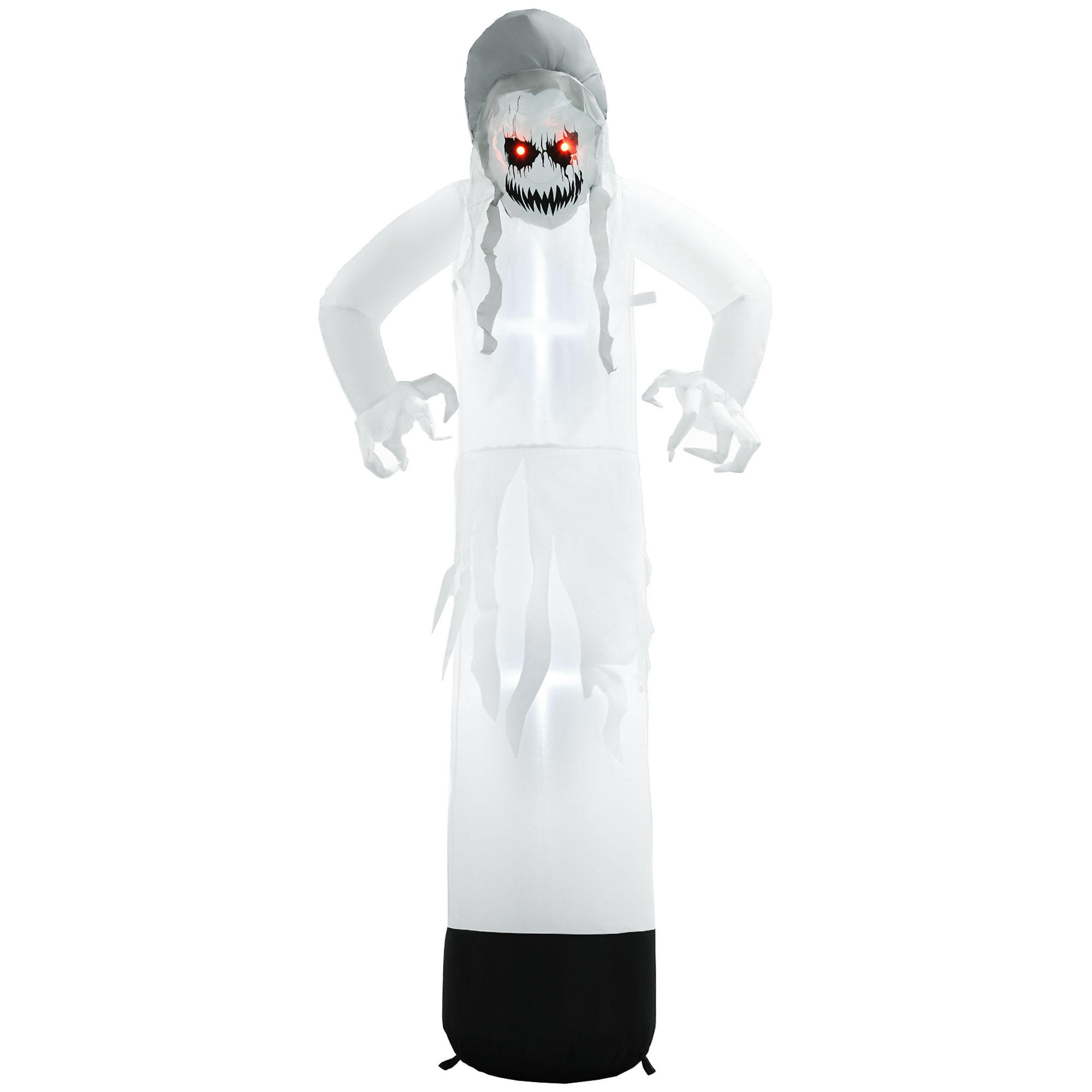 AUFBLASBARE Halloween Ghost - Weiß, Kunststoff (47/180/77cm) - Outsunny