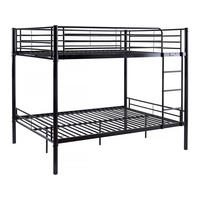 ETAGENBETT adam Schwarz - Schwarz, Metall (190/140cm) - Habitat Garten