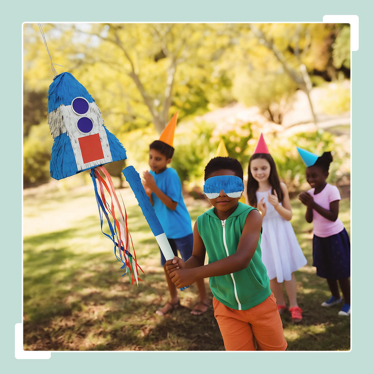 PINATA - Multicolor, Papier/Wellpappe (30/40/9cm) - Relaxdays