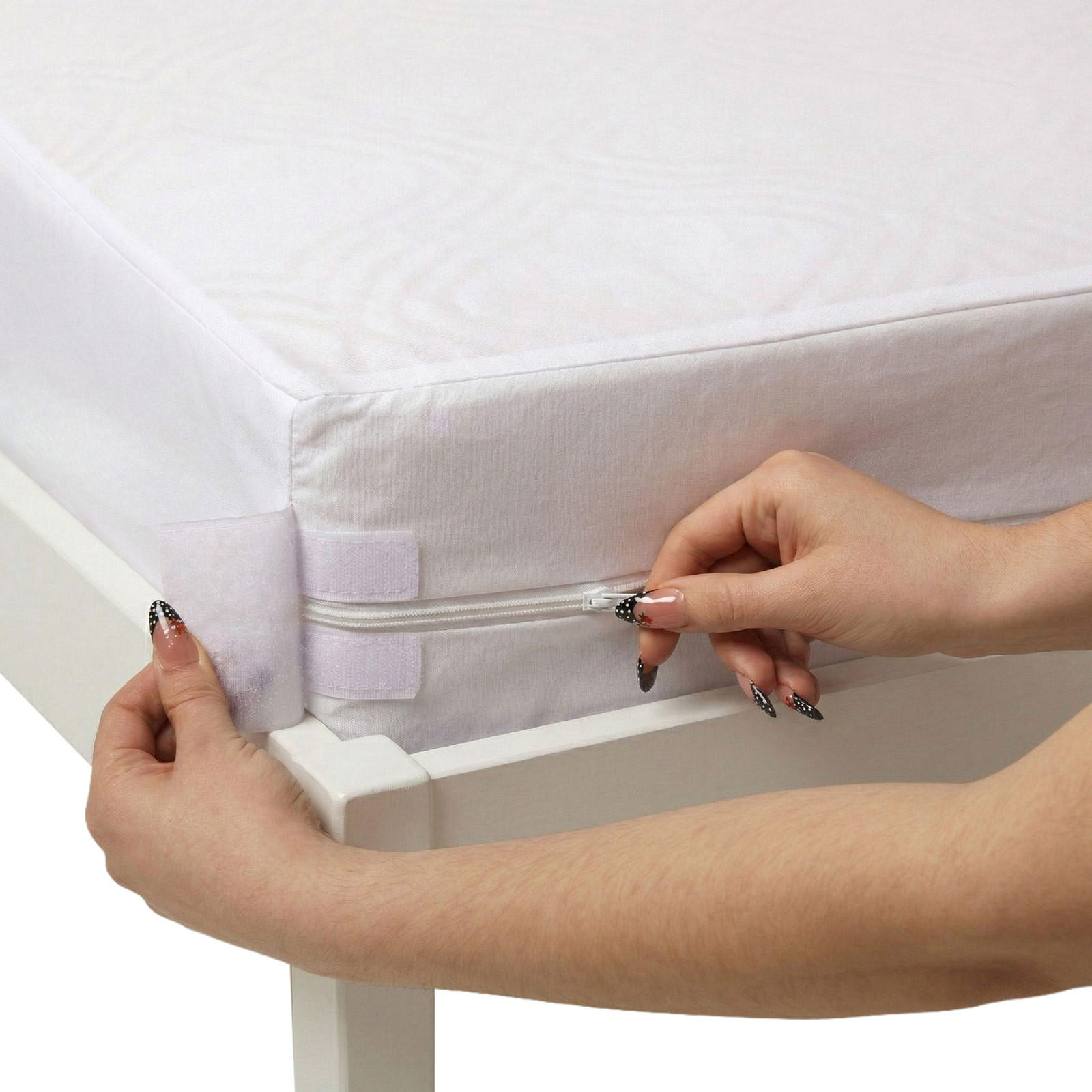 KINDER-MATRATZENSCHONER wasserdicht mit Reißverschluss 60/120 cm, 2er-Set - Weiß, Textil (60/120cm) - Homescapes