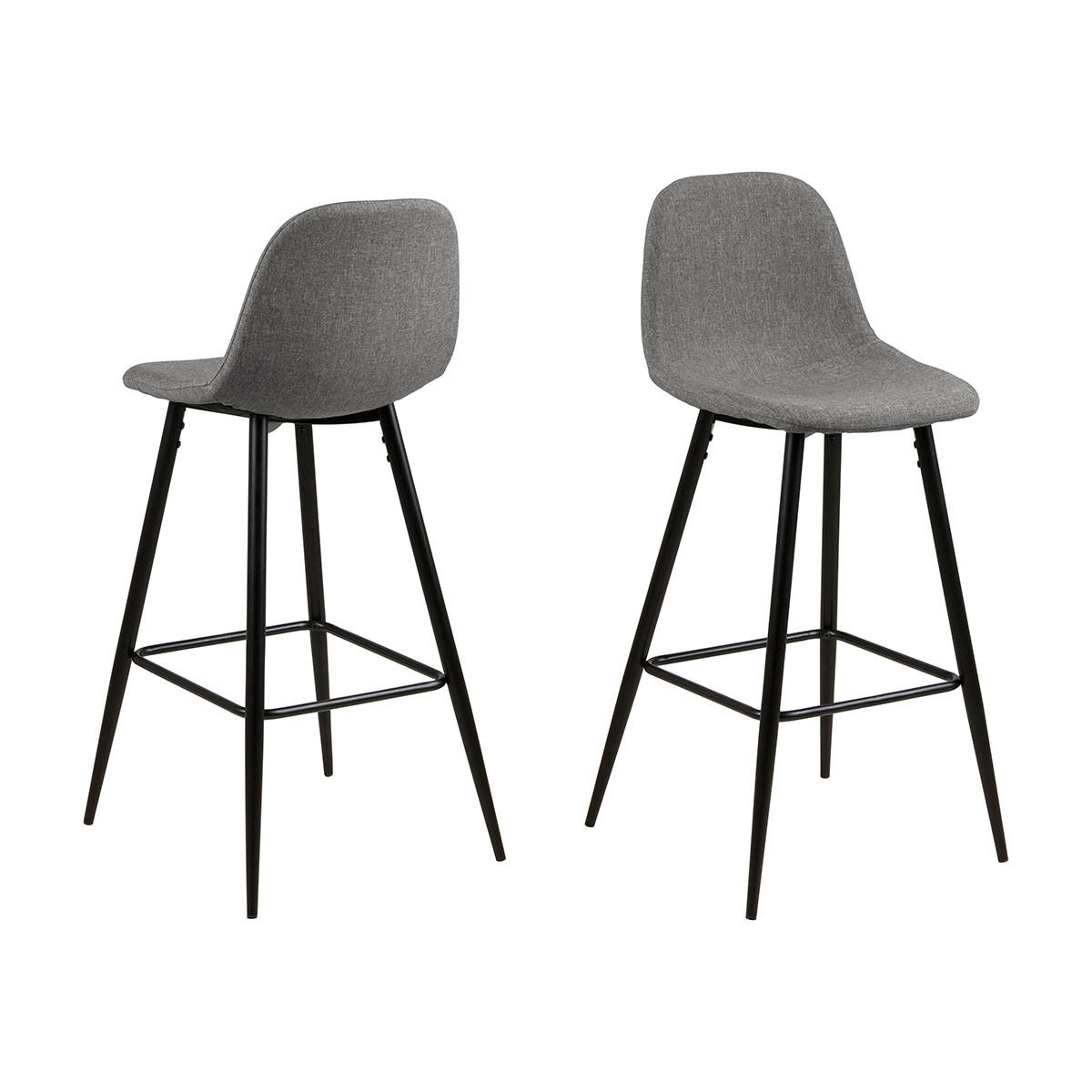 BARHOCKER 2er-Set hellgrau - Grau, Holzwerkstoff (47/101/51cm) - ebuy24