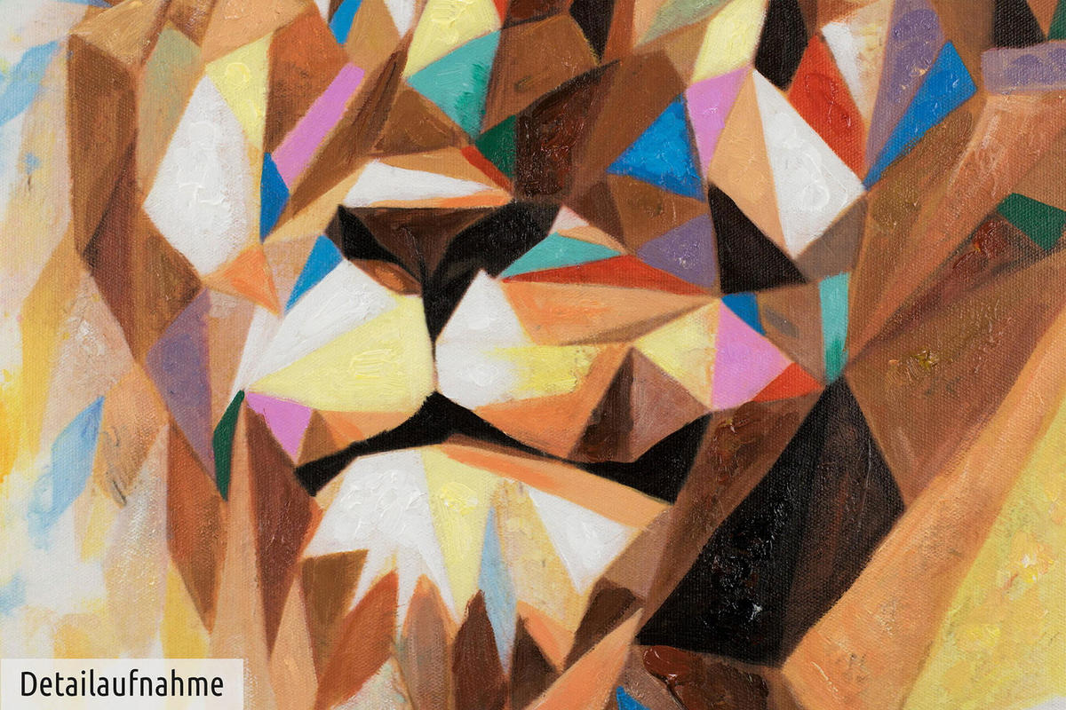 ACRYLBILD HANDGEMALT 80/80 cm - Multicolor, Holz/Textil (80/80cm) - KUNSTLOFT