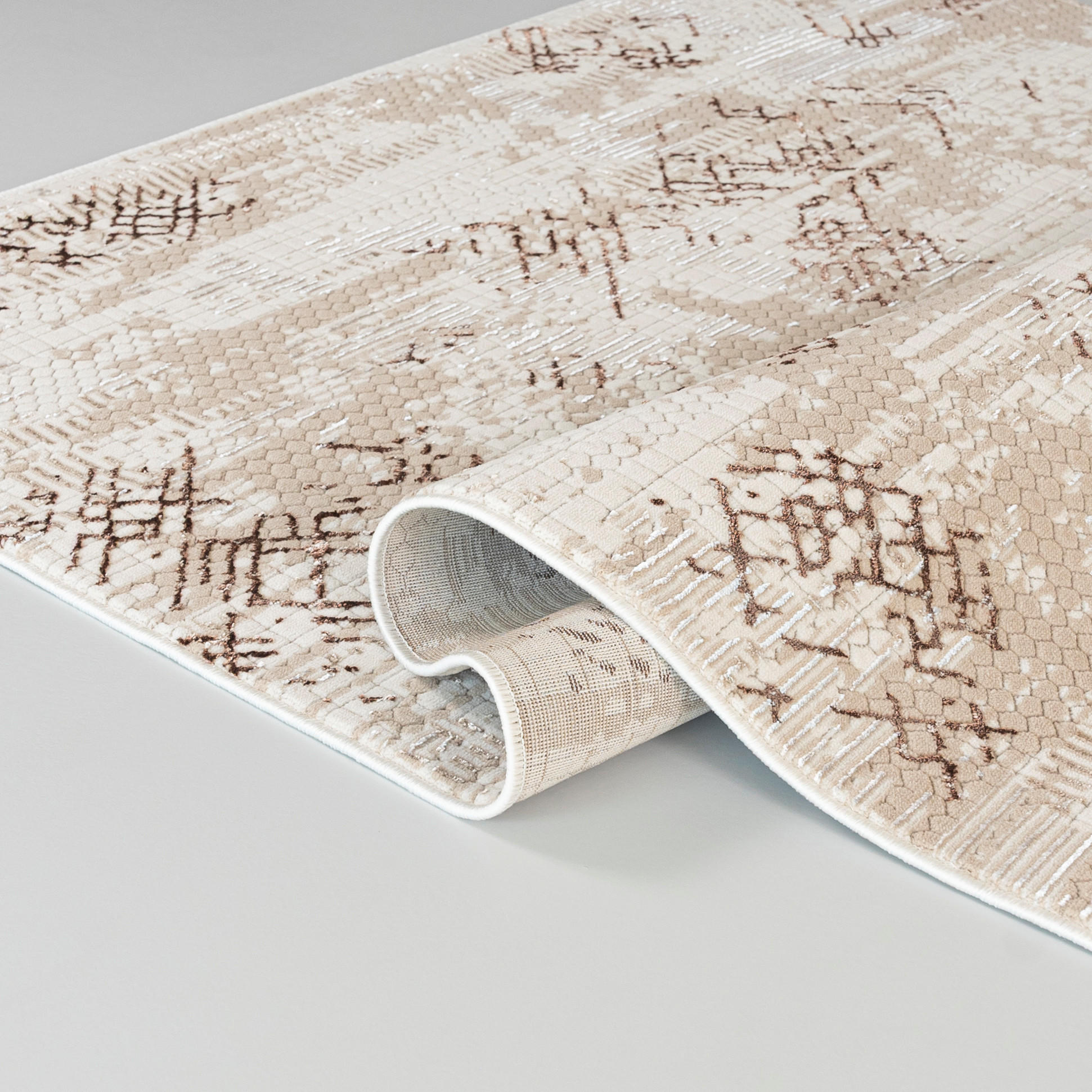 MAZOVIA TEPPICH NW05A - Braun - 140 x 200 cm - Braun, Textil (140/200cm) - Mazovia