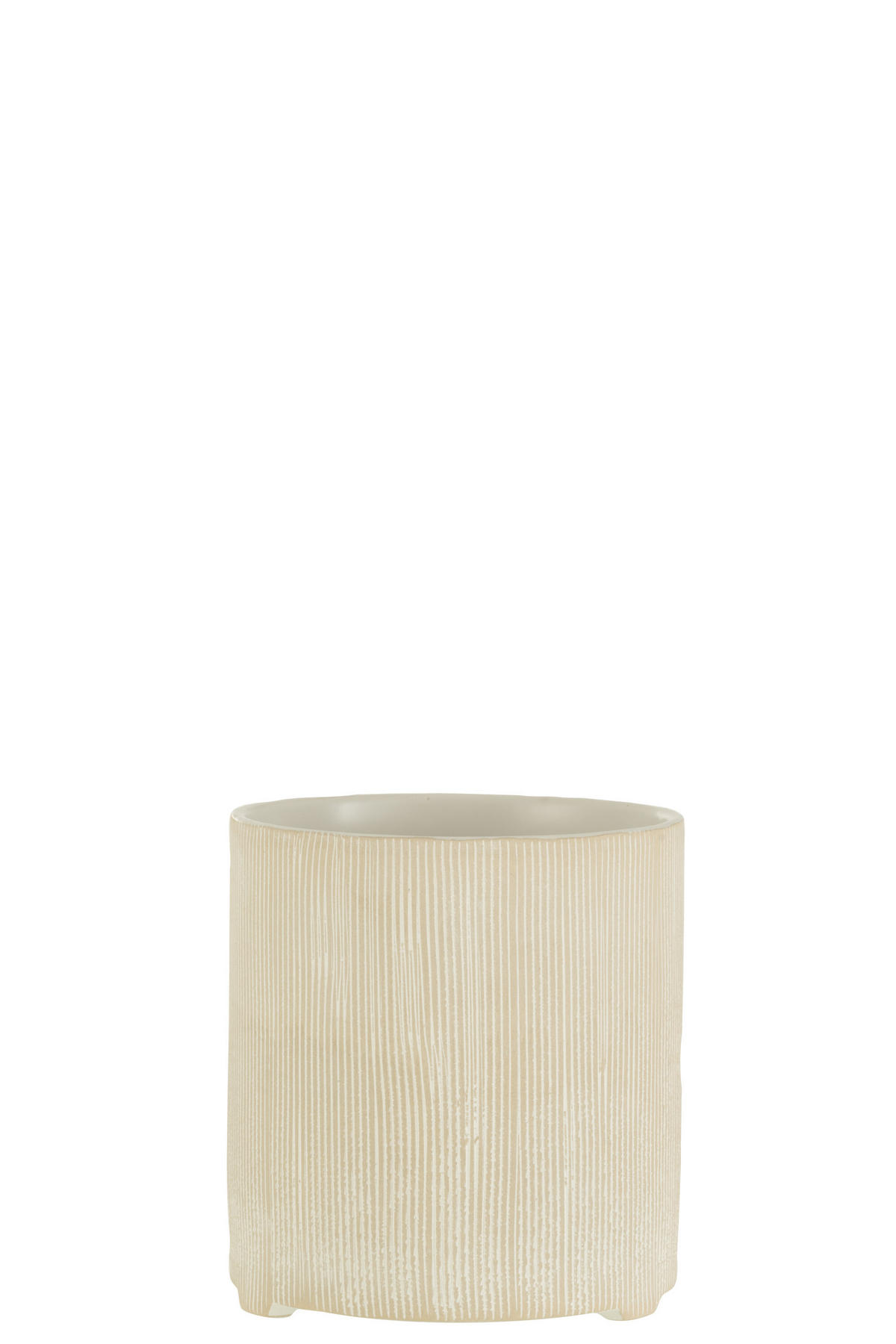 BLUMENTOPF MARIA - Töpferei - Weiß - L - Ø 14,5 cm - Weiß, Keramik (14.5/15.5cm) - J-Line