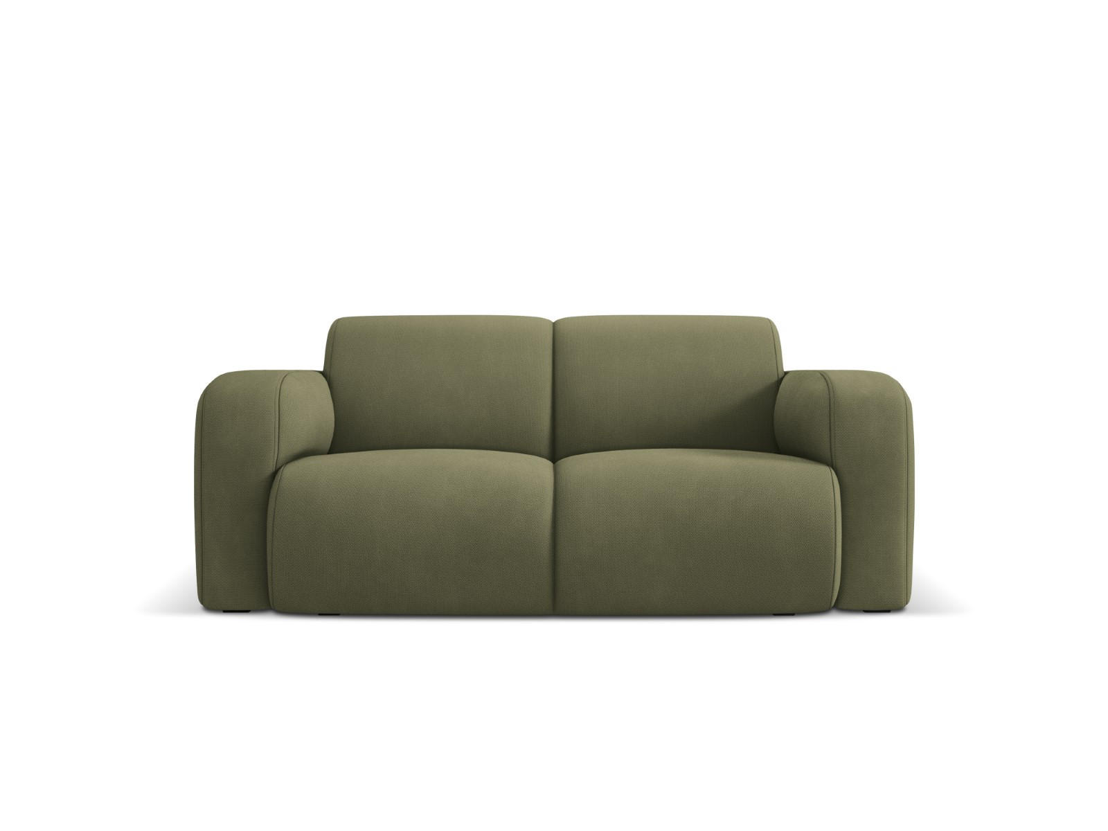 SOFA Molino aus strukturiertem Stoff hellgrün 2 Sitzplätze - Hellgrün, Textil (95/72/170cm) - Micadoni