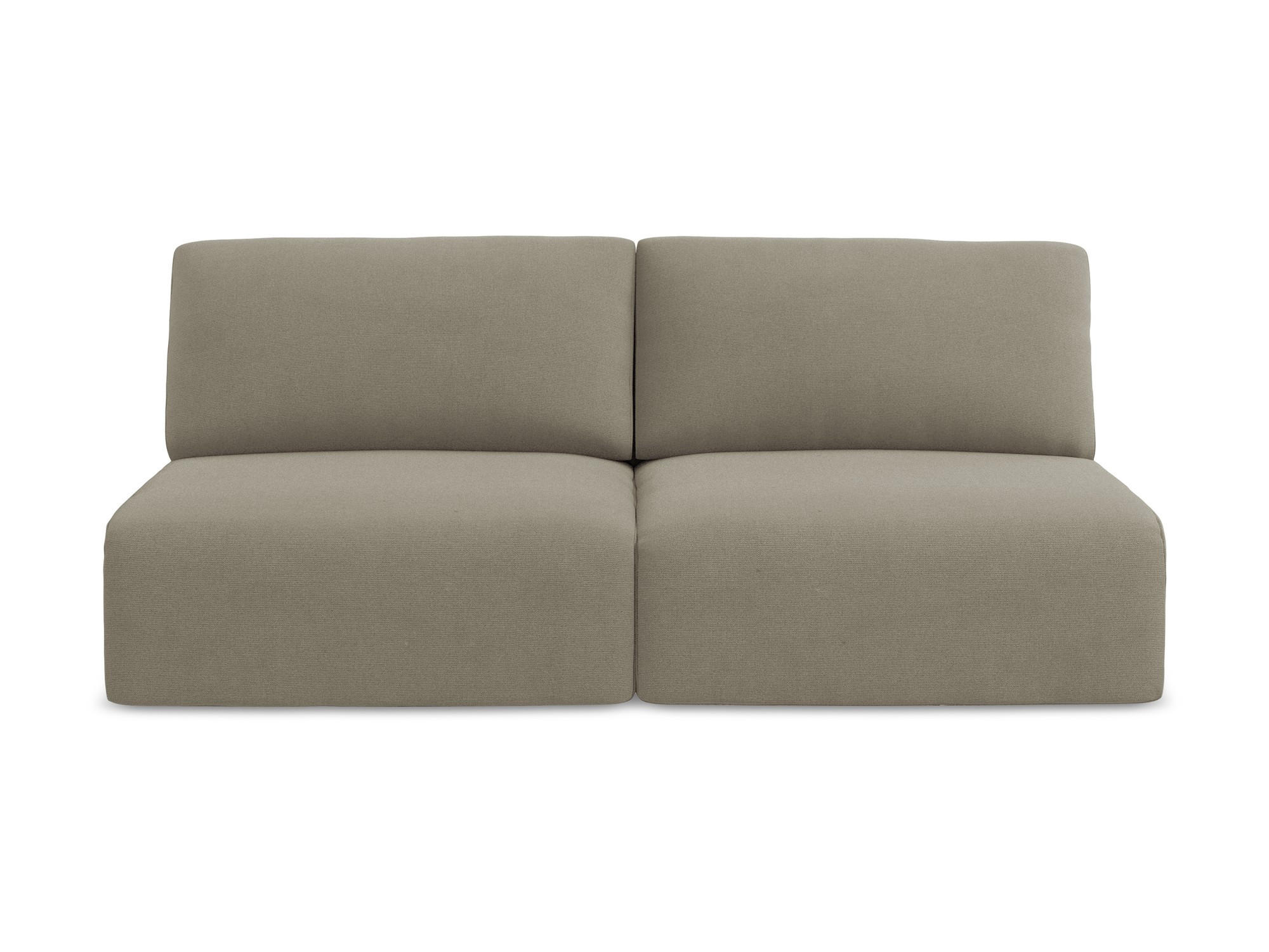3-SITZER SOFA mit Schlaffunktion Strukturstoff Stoff Beige - Beige/Schwarz, Kunststoff/Textil (216/79/102cm) - Makamii