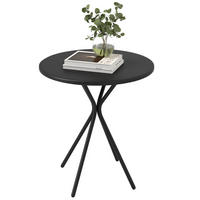 GARTENTISCH DE-14134 Ø60 cm Schwarz - Schwarz, Metall (60/60/70cm) - ComfortXL