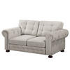 2-SITZER SOFA - Microfaser - Dunkelgrau, Textil (190/93/100cm) - home24