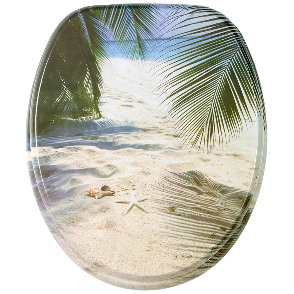 WC-SITZ Beach - Beige, Holzwerkstoff (38/6/47cm) - Sanilo