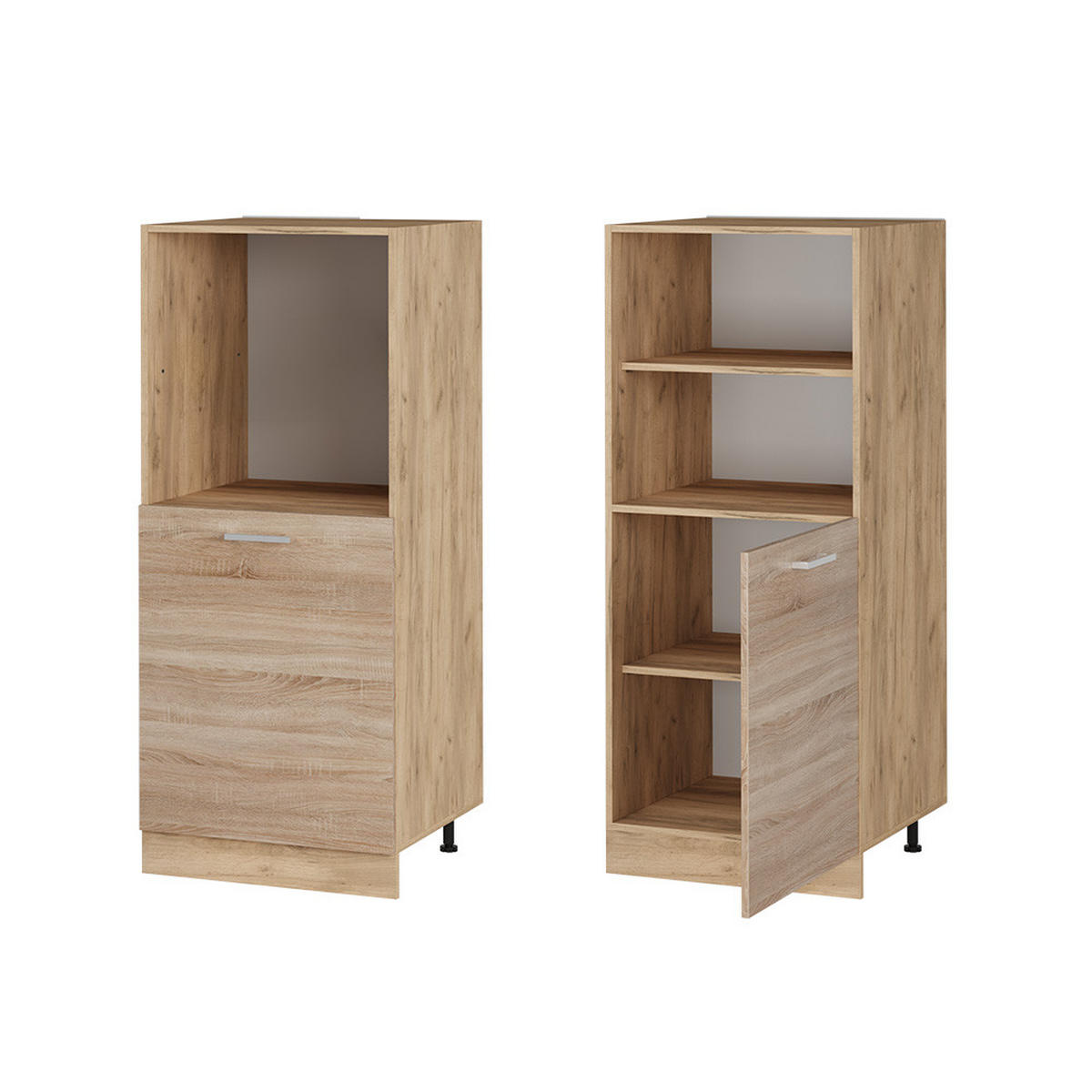 HERDUMBAUSCHRANK R-Line Sonoma 60 cm - Honigeiche/Sonoma Eiche, Holzwerkstoff (60/143/57cm) - Vicco