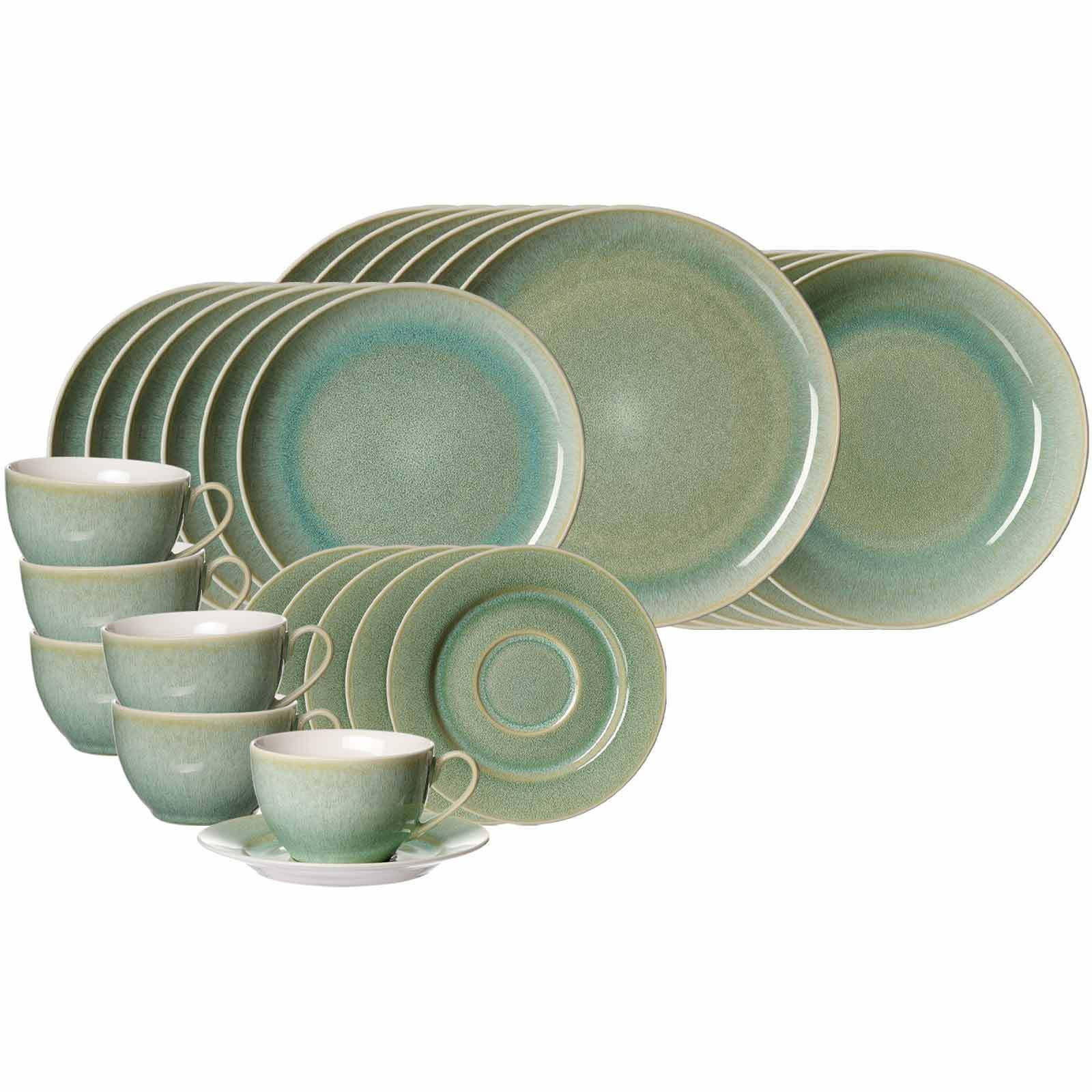 KOMBISERVICE Borneo grün 30er Set - Grün, Keramik (1/1/1cm) - Ritzenhoff Breker