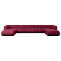 WOHNLANDSCHAFT modulares Sofa Joren-U3 - 501x177x70 cm Bordeauxrot - Bordeaux, Holzwerkstoff/Textil (501/70/177cm) - ALTDECOR