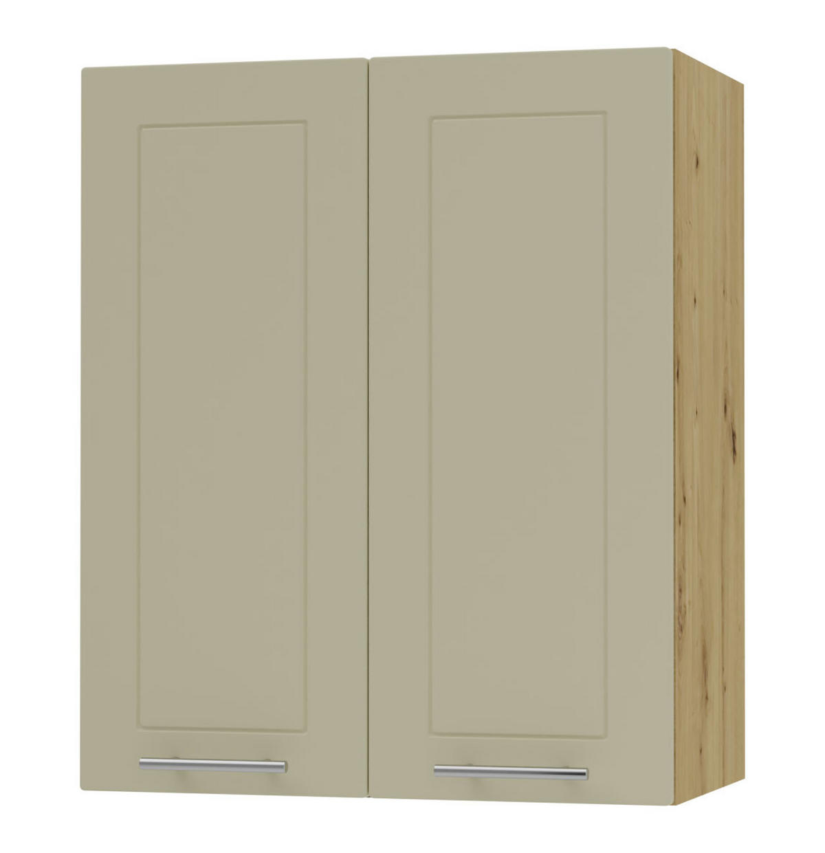 KÜCHENHÄNGESCHRANK Kvantum W3/60 Vanille Matt / Eiche Artisan Matt 60 / 32,5 / 72cm - Creme/Eiche Artisan, Holz/Holzwerkstoff (60/72/32.5cm) - Feldmann-Wohnen