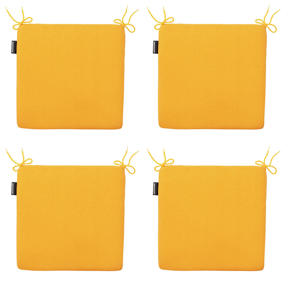 SITZKISSEN Panama 40/40 cm 4er-Set - Hellgelb, Textil (40/4/40cm) - Madison