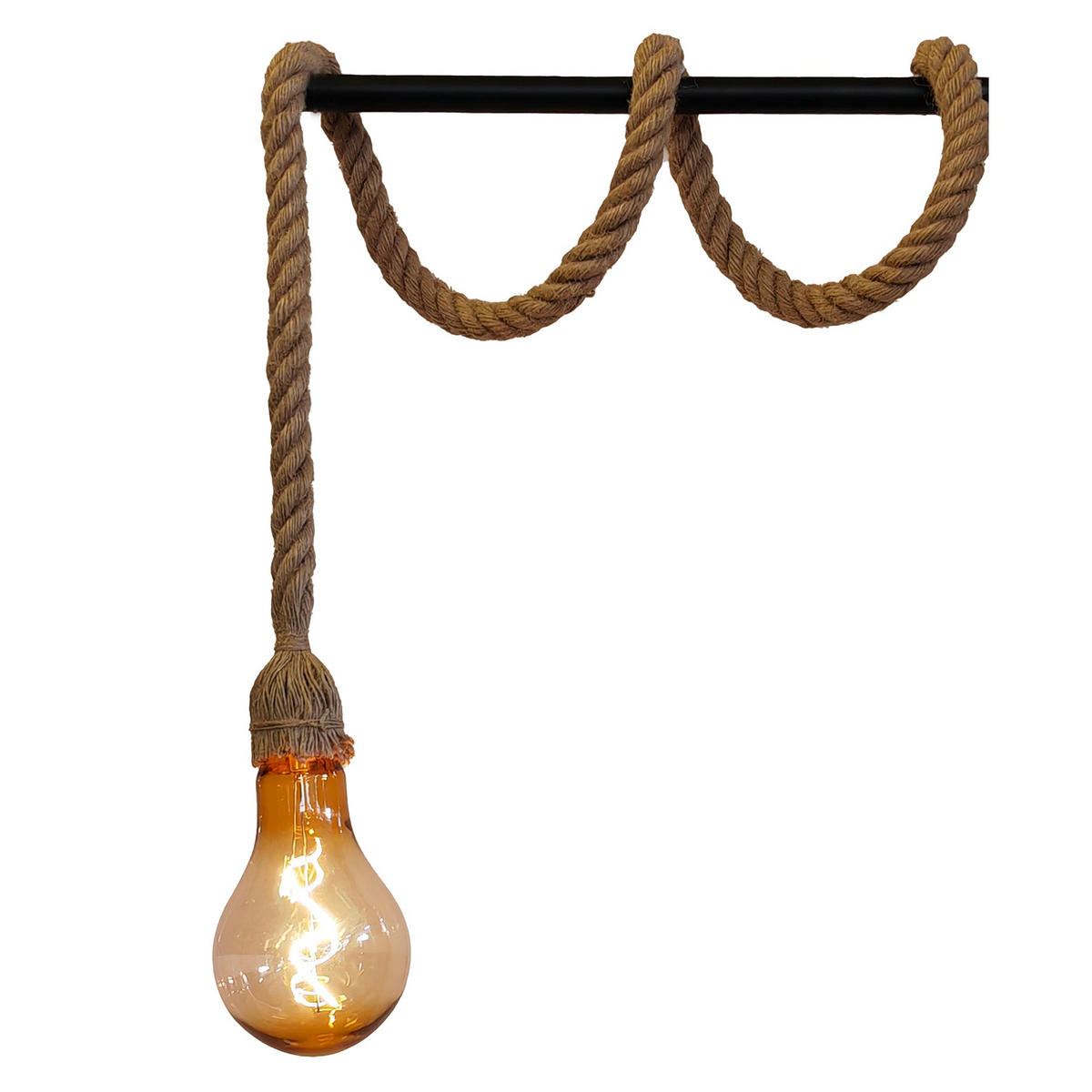 CORDY 2M20 Solarseilaufhängung - Beige, Naturmaterialien (200/10/1cm) - Lumisky