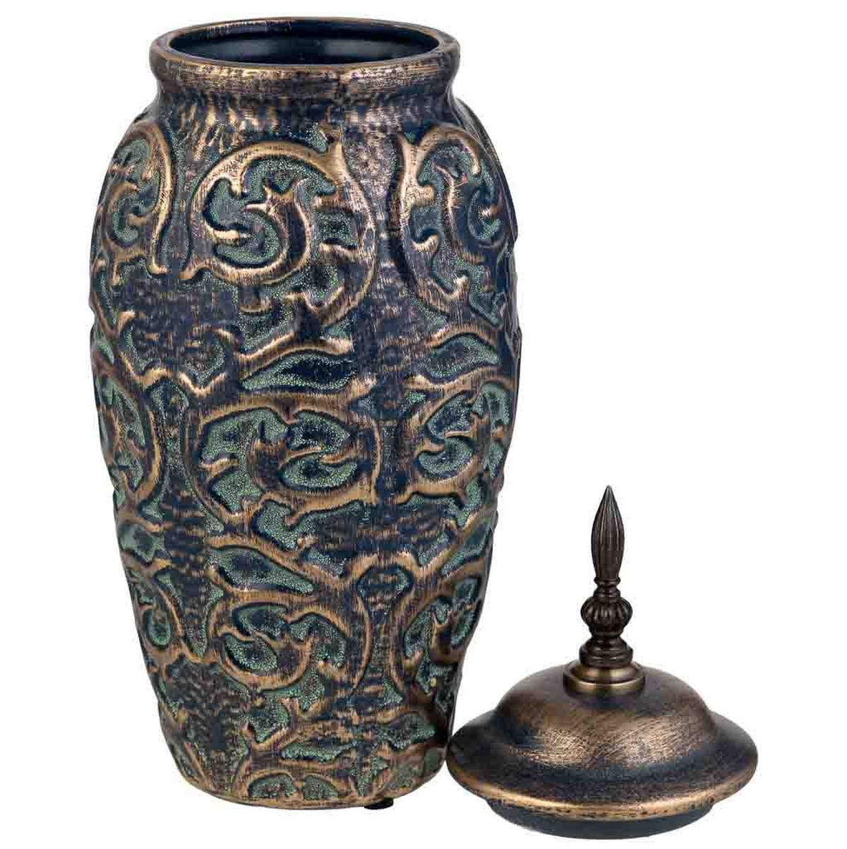 VASE aus Keramik, braun, 17x44cm - Braun, Keramik (44cm) - Wanderlust