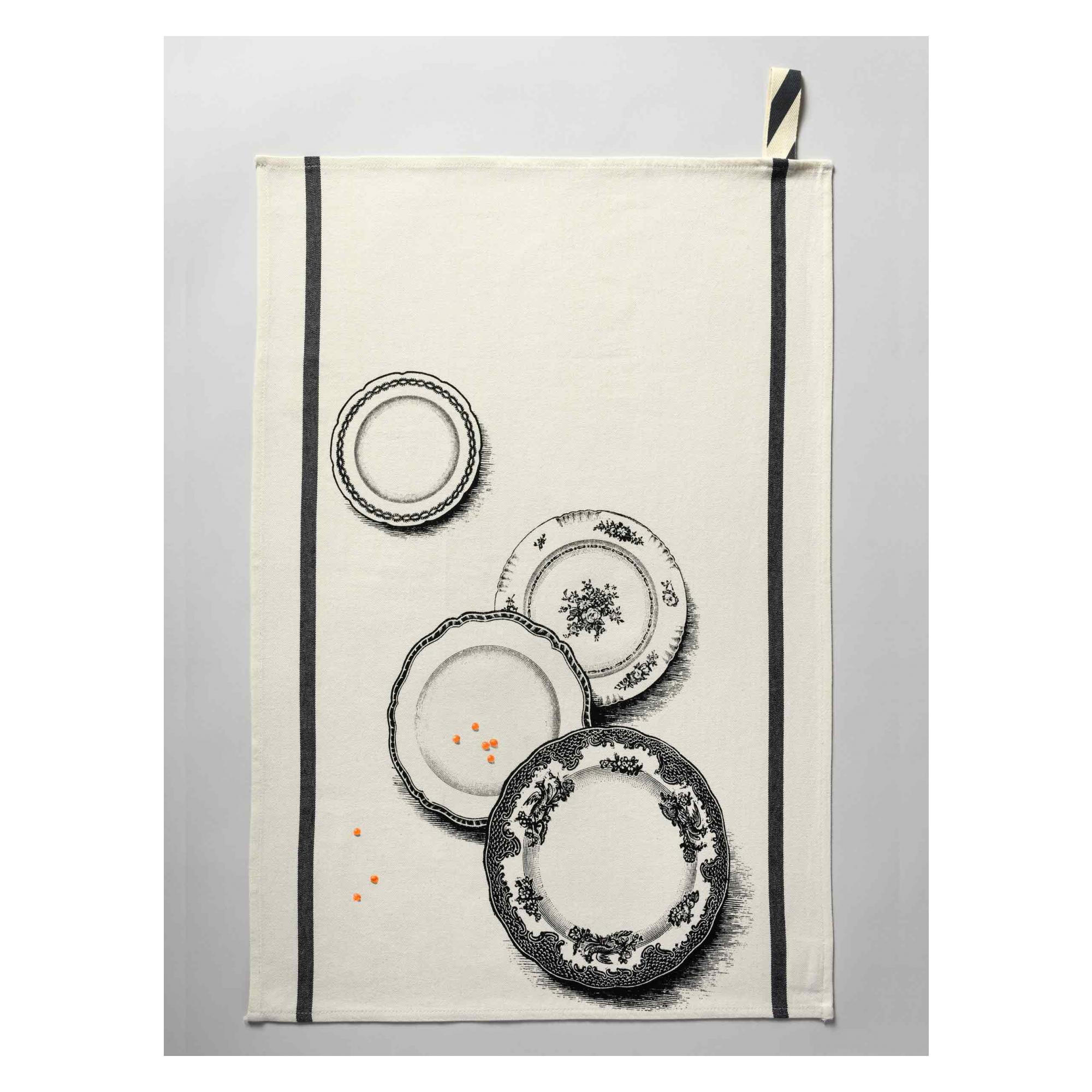 KÜCHENTUCH Arlette ekrü 50 x 70 cm - Weiß, Textil (70/50cm)