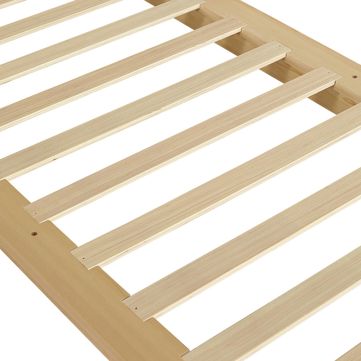 KINDERBETT 90/200 cm DE-02218, in Natur, mit gepolsterter Rückenlehne - Naturfarben, Holz (90/200cm) - ComfortXL