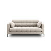 SOFA Mamaia aus strukturiertem Stoff beige 2 Sitzplätze - Beige, Textil (92/75/152cm) - Micadoni