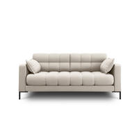 SOFA Mamaia aus strukturiertem Stoff beige 2 Sitzplätze - Beige, Textil (92/75/152cm) - Micadoni