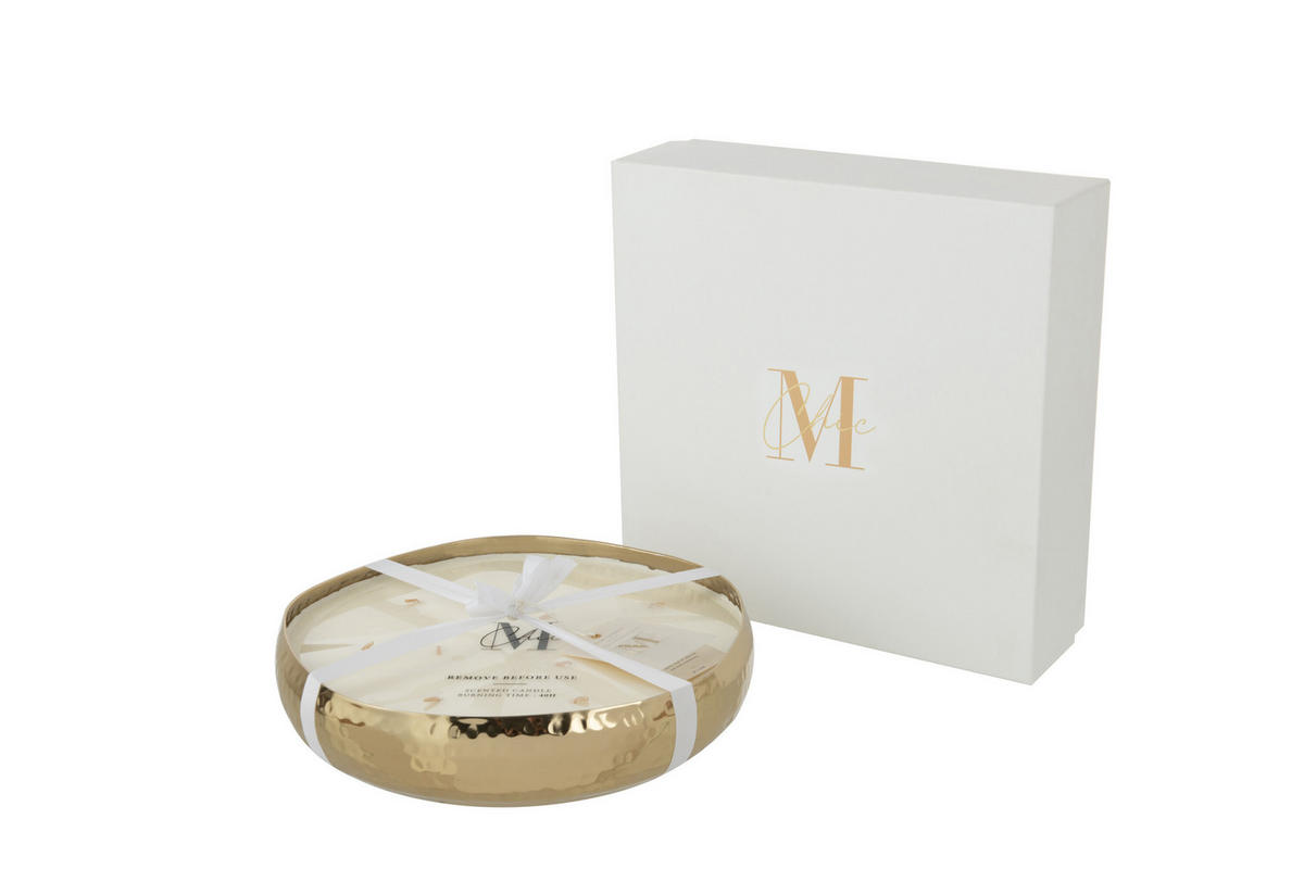 DUFTKERZE M-CHIC - Gold - L - 44 Std. - Goldfarben, Paraffin (28.5/6cm) - J-Line