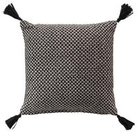 ZIERKISSEN Jennie 40/40 cm - Schwarz, Naturmaterialien (40/40cm) - Douceur d´intérieur