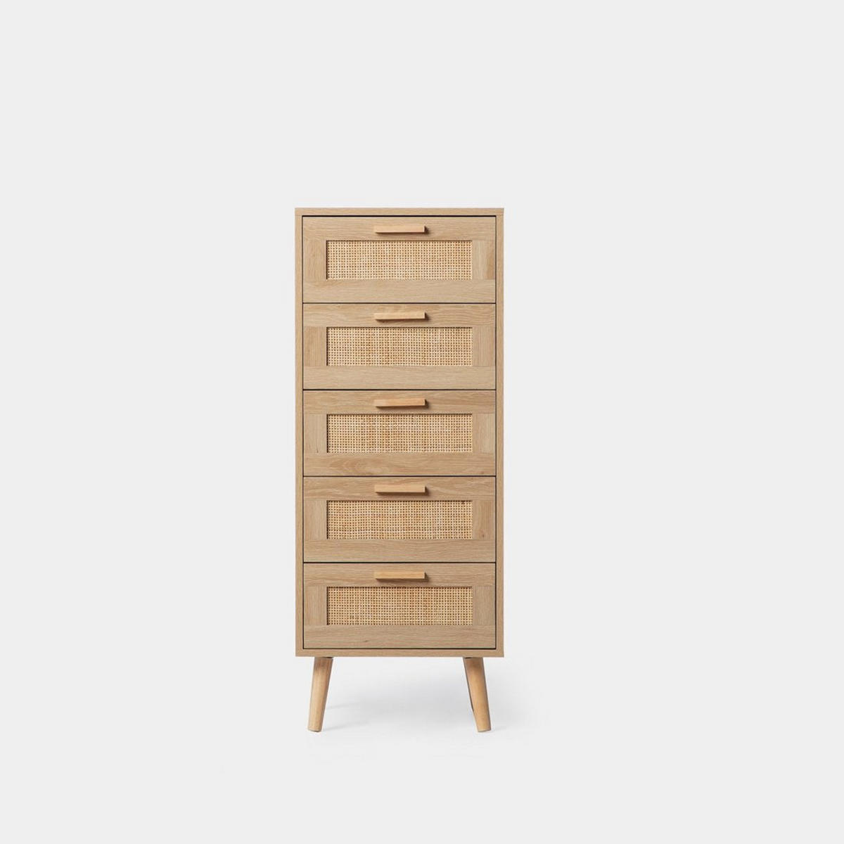 KOMMODE SCHMAL Tahiti Natürlich 42 cm x 107 cm - Naturfarben, Naturmaterialien (42/107/37cm)