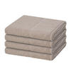 HANDTUCH Pearl 4er-Set - Taupe, Textil (50/100cm) - MÖVE
