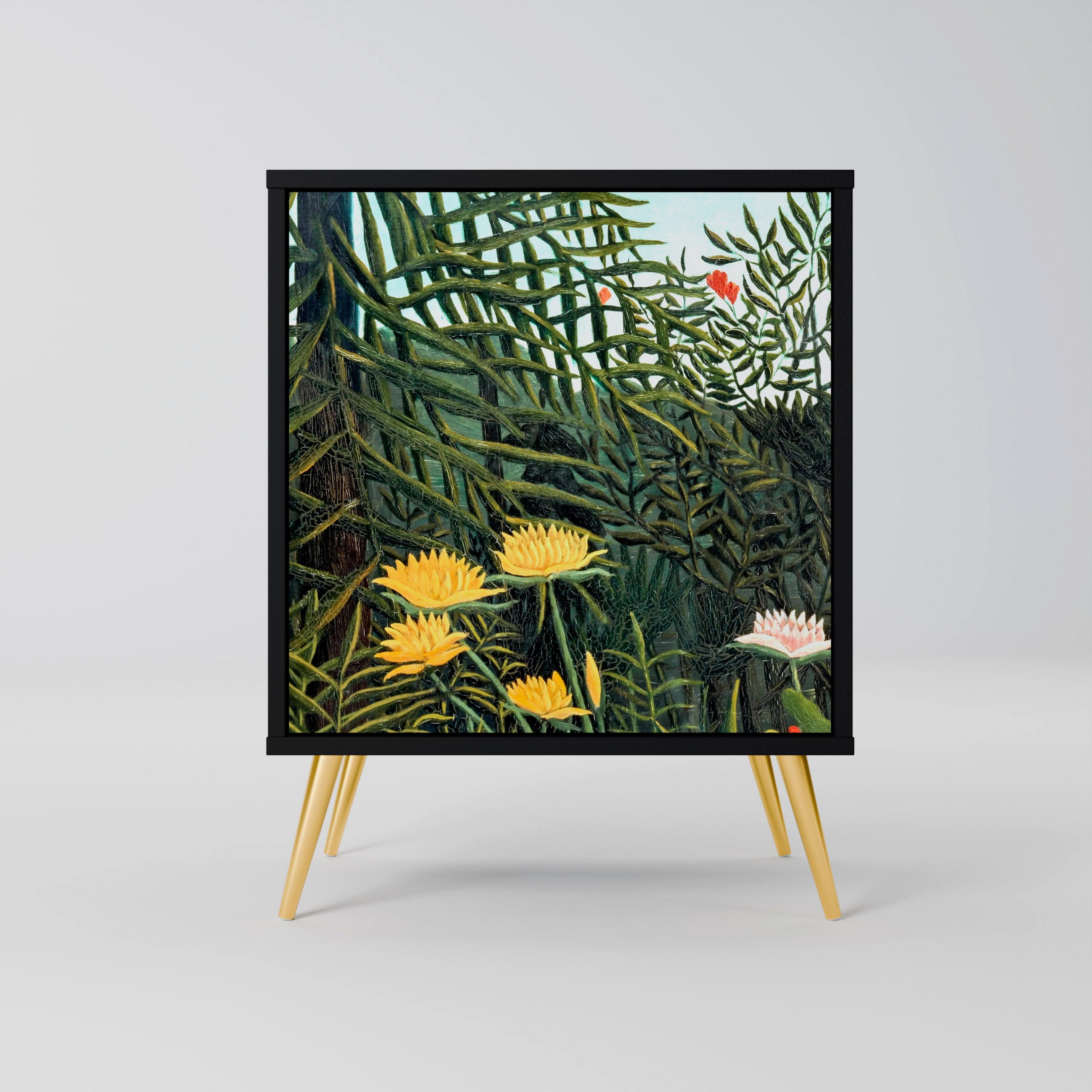 SpaceRebels Sideboard Schwarz 57.5x75.5x42 cm
