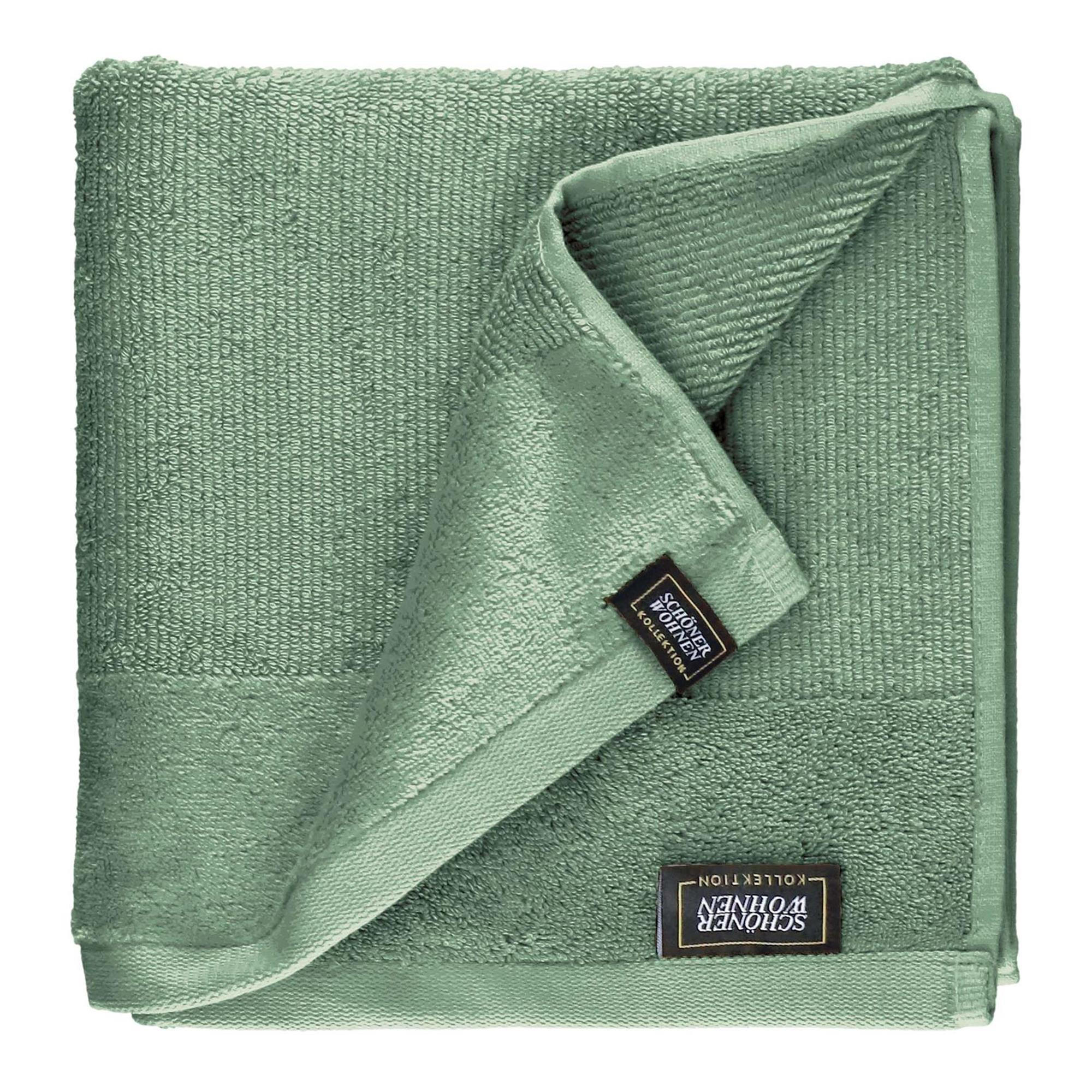 HANDTUCH SENSE - Grün, Textil (50/100cm) - Schöner Wohnen