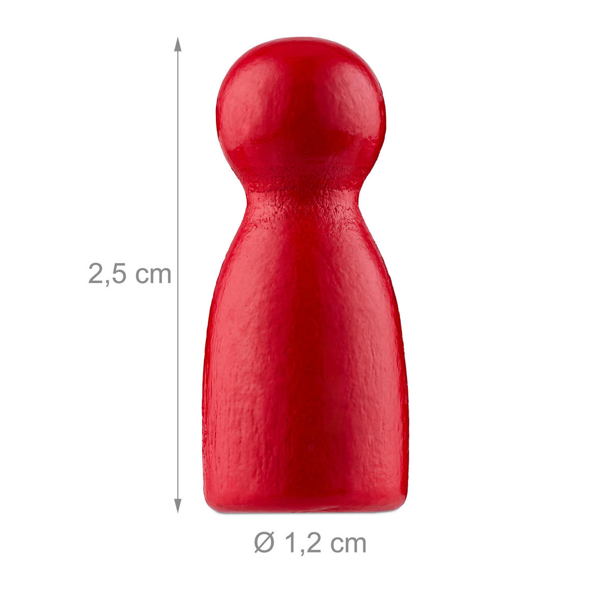 160XSPIELFIGUR - Multicolor, Holz/Textil (1.2/1.2cm) - Relaxdays