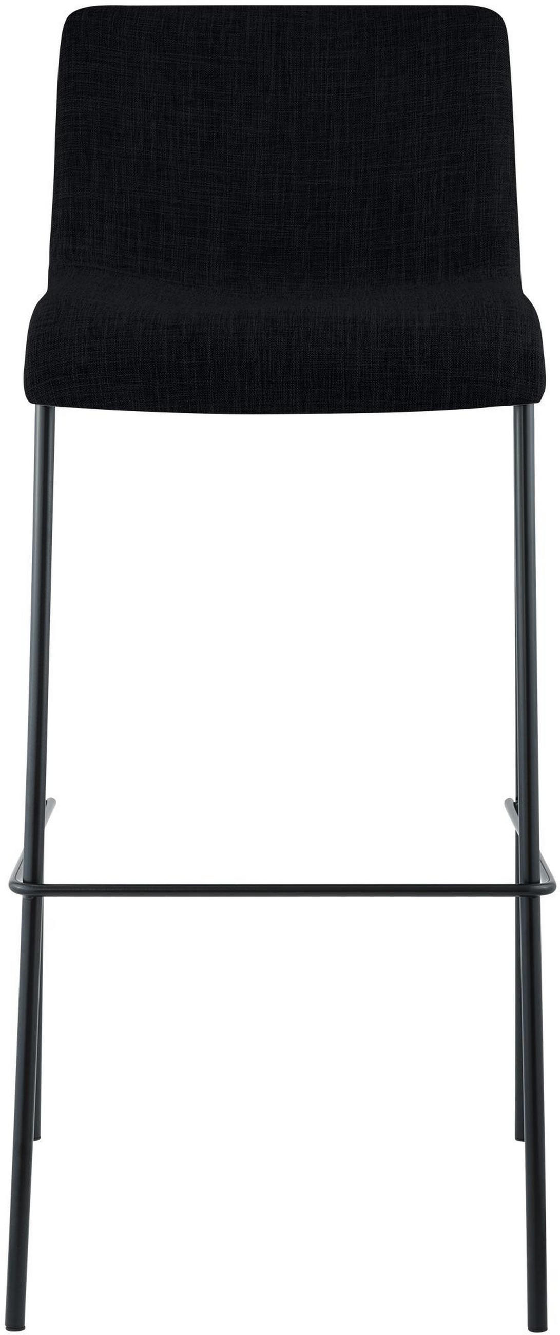 BARHOCKER Hover Stoff 100x43x48 cm schwarz - Schwarz, Textil (43/100/48cm) - furnicato