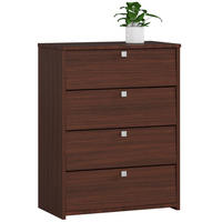 SKŘÍŇ NA BOTY Tmavě hnědá 85/66/36 - tmavě hnědá, kompozitní dřevo (66/85/36cm) - RAUMHIRSCH FURNITURE
