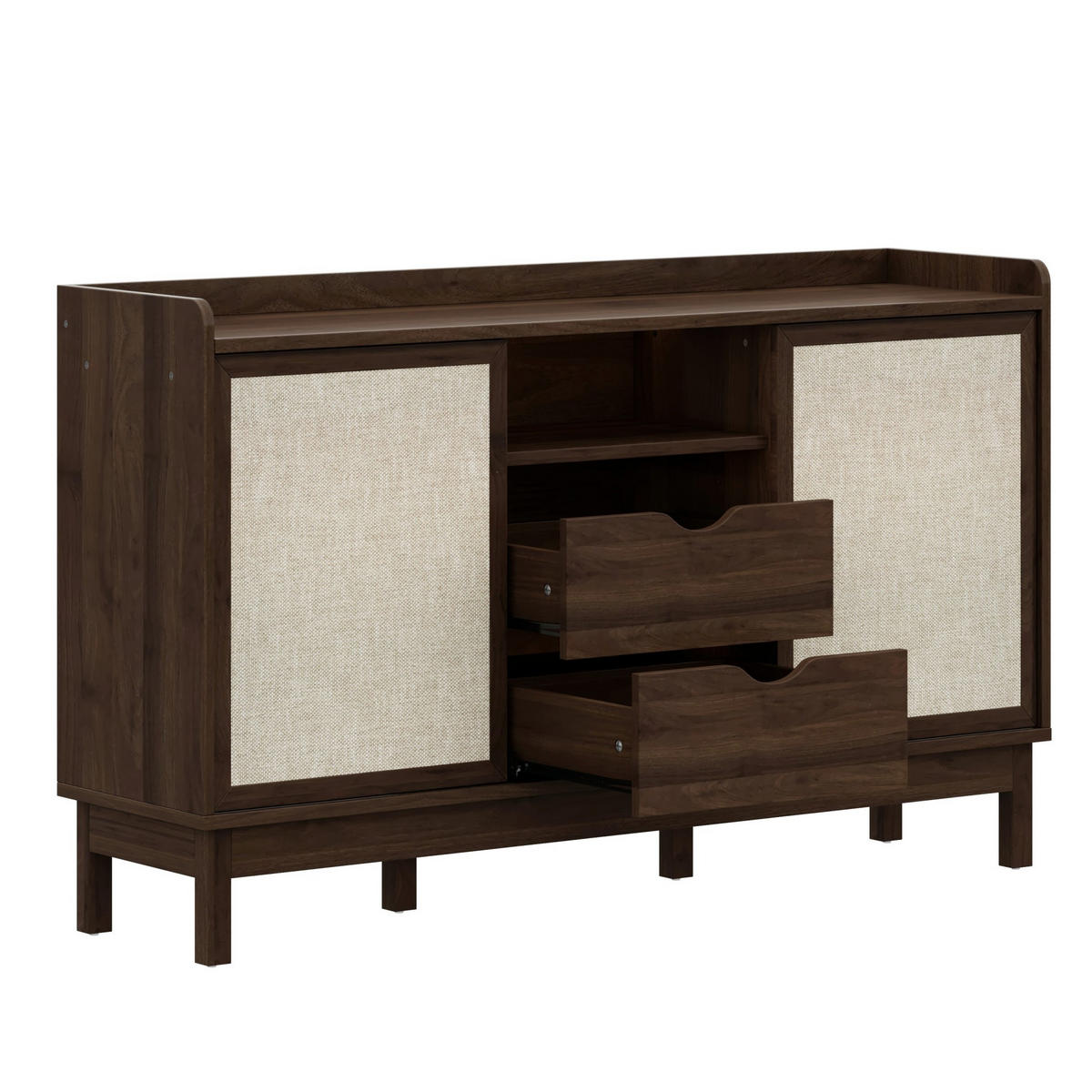 SIDEBOARD 150/39,5/80 cm in Natur mit Schiebetüren und 2 Schubladen - Naturfarben, Holzwerkstoff (150/80/39.5cm) - Flora Grace
